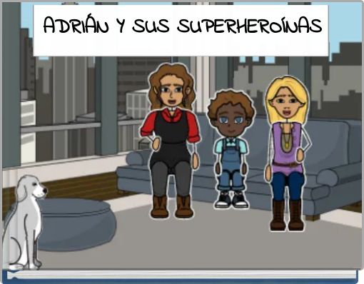 Front cover of 'ADRIÁN Y SUS SUPERHEROÍNAS' 