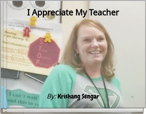 Front cover of 'I Appreciate My Teacher' 