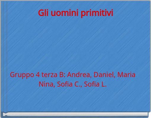 Book Cover for: Gli uomini primitivi