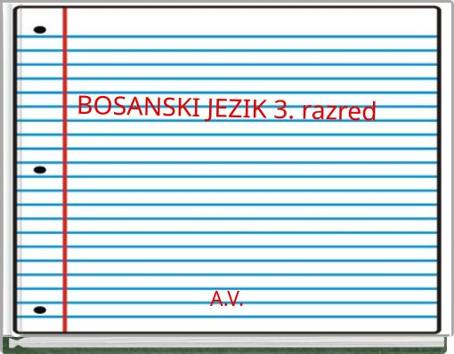 BOSANSKI JEZIK 3. razred