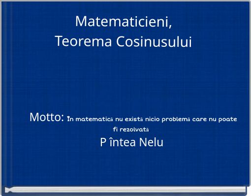 Matematicieni, Teorema Cosinusului
