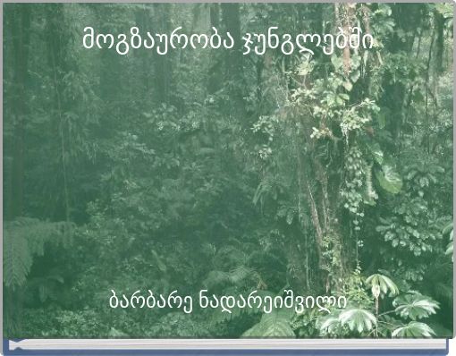 Front cover of 'მოგზაურობა  ჯუნგლებში' 