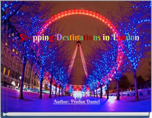 Front cover of 'Shopping Destinations in London' 