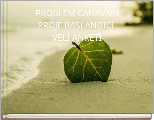 PROBLEM CANAVARIPROJE BAŞLANGICI VELİ ANKETİ