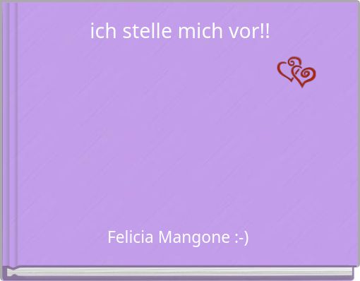 Front cover of 'ich stelle mich vor!!' 