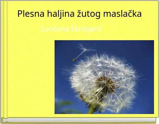Plesna haljina žutog maslačka