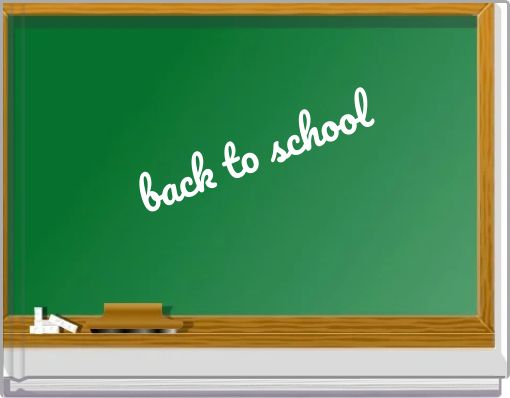 Front cover of 'back to school' 