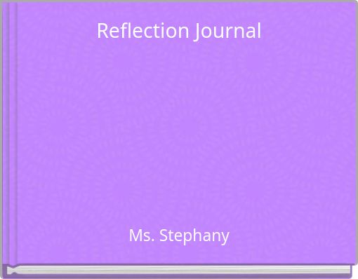 Front cover of 'Reflection Journal' 