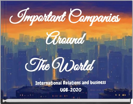 Front cover of 'Important Companies Around The World' 