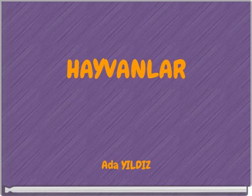 Front cover of 'HAYVANLAR' 