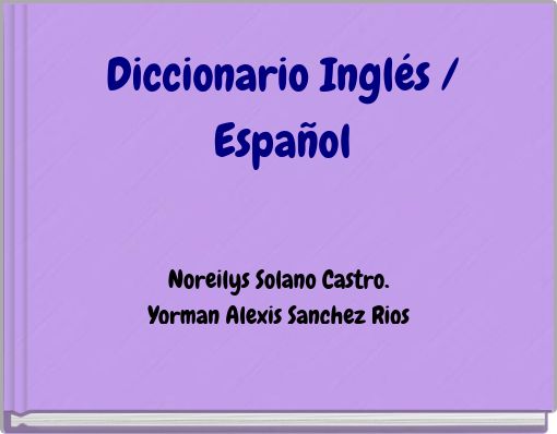 Diccionario Inglés / Español