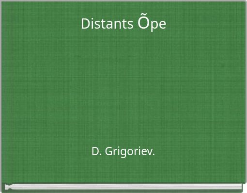 Front cover of 'Distants Õpe' 