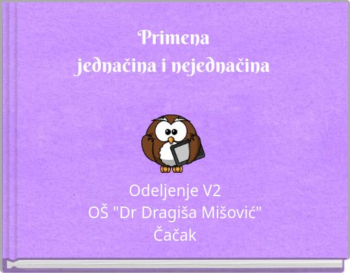 Primenajednačina i nejednačina