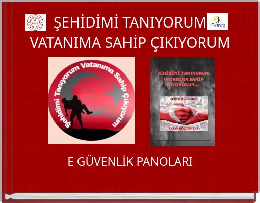 ŞEHİDİMİ TANIYORUM VATANIMA SAHİP ÇIKIYORUM