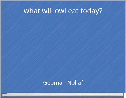 what will owl eat today?