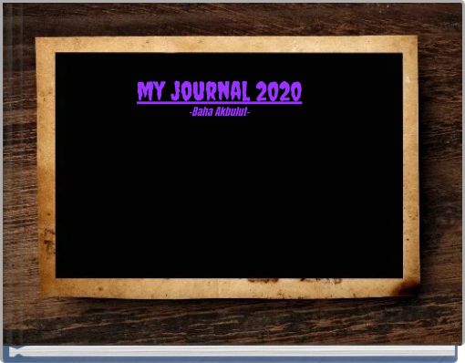 Front cover of 'my journal 2020' 