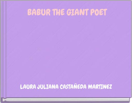 Book Cover for: BABUR THE GIANT POET