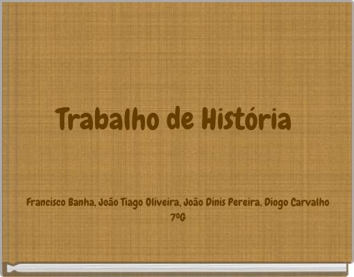 Trabalho de História