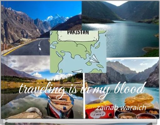 Front cover of 'traveling is in my blood' 