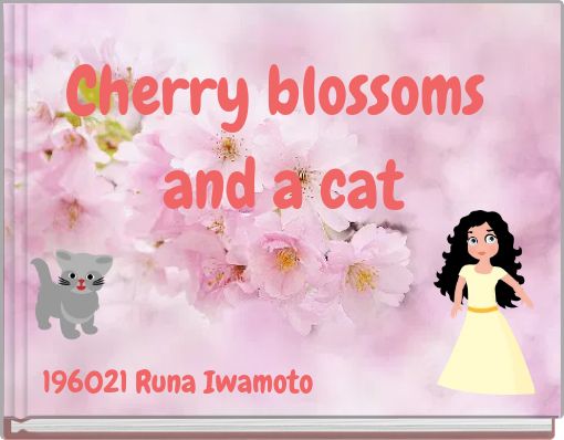 Cherry blossoms and a cat
