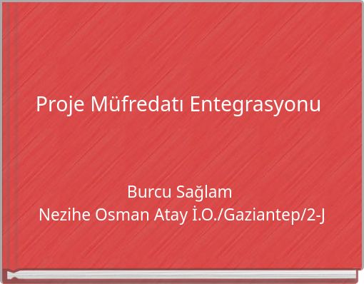 Proje Müfredatı Entegrasyonu