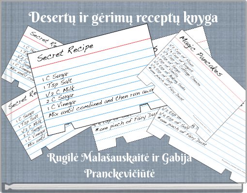 Desertų ir gėrimų receptų knyga