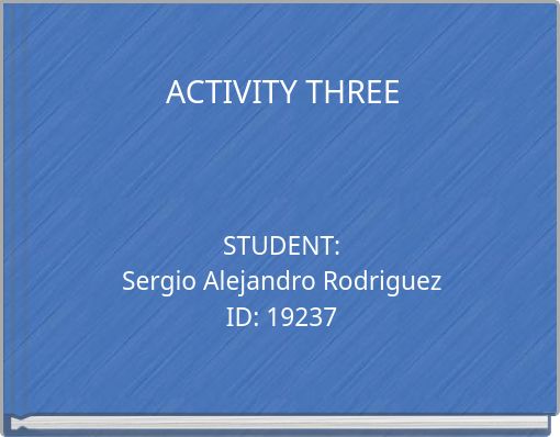 Front cover of 'ACTIVITY THREE' 