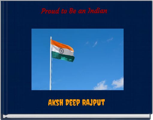 Front cover of 'Proud to Be an Indian' 