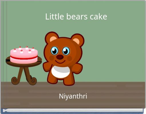Front cover of 'Little bears cake' 