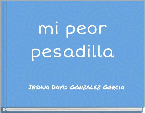 Book Cover for: mi peor pesadilla