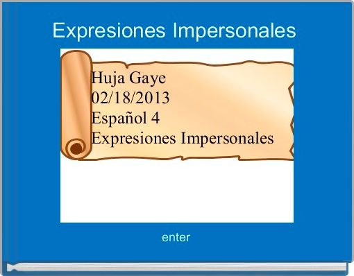 Expresiones Impersonales 