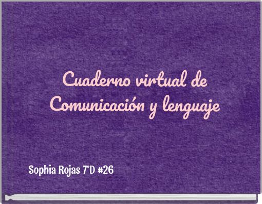 Cuaderno virtual de Comunicaci&oacute;n y lenguaje
