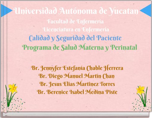 Universidad Autónoma de YucatanFacultad de Enfermería Licenciatura en EnfermeríaCalidad y Seguridad del Paciente &nbsp