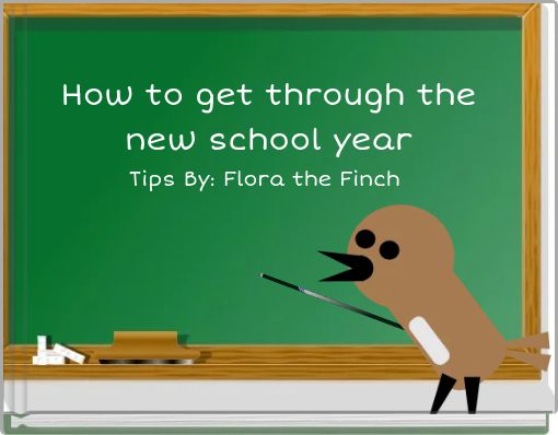 Front cover of 'How to get through the new school year' 