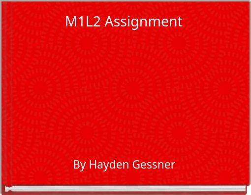 Book Cover for: M1L2 Assignment