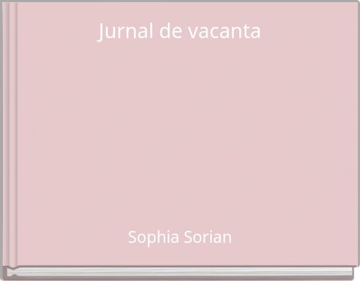 Front cover of 'Jurnal de vacanta' 