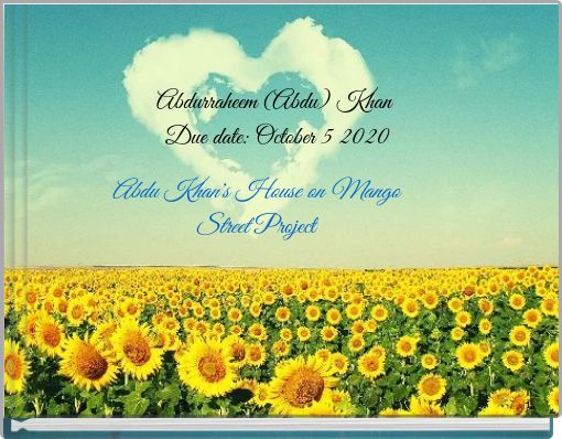 Front cover of 'Abdu Khan's House on Mango Street Project' 