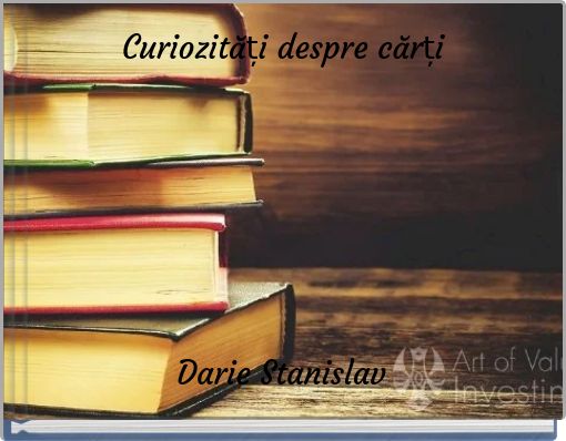 Curiozități despre cărți