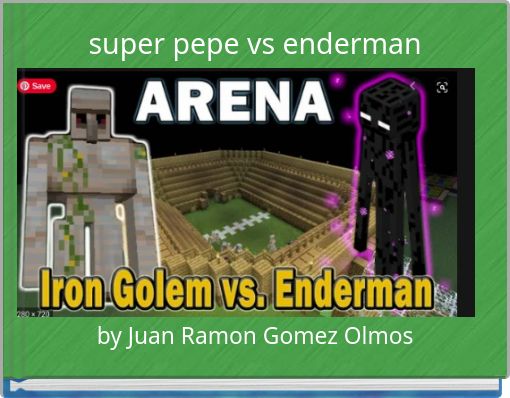 Front cover of 'super pepe vs enderman' 