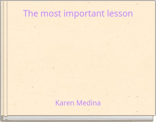 The most important lesson