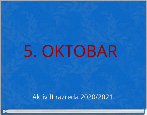 Front cover of '5. OKTOBAR' 
