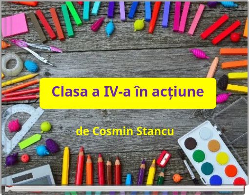 Front cover of 'Clasa a IV-a în acțiune' 