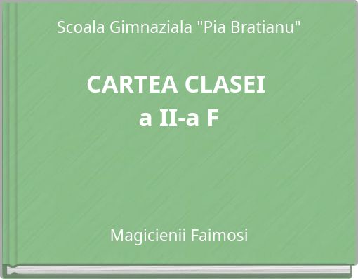 Front cover of 'Scoala Gimnaziala 