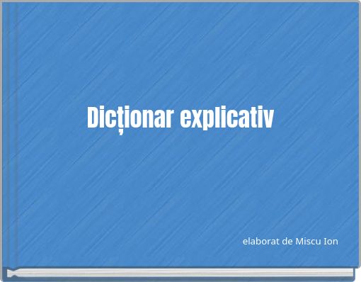 Dicționar explicativ