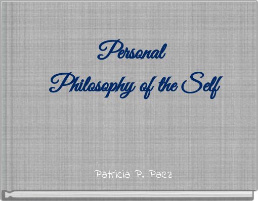 Front cover of 'Personal Philosophy of the Self' 