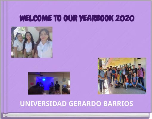 Book Cover for: WELCOME TO OUR YEARBOOK 2020