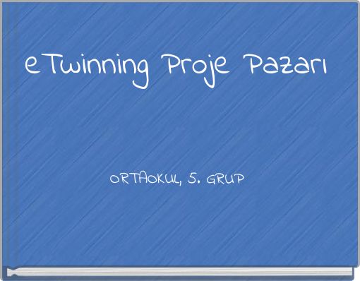 eTwinning Proje Pazarı