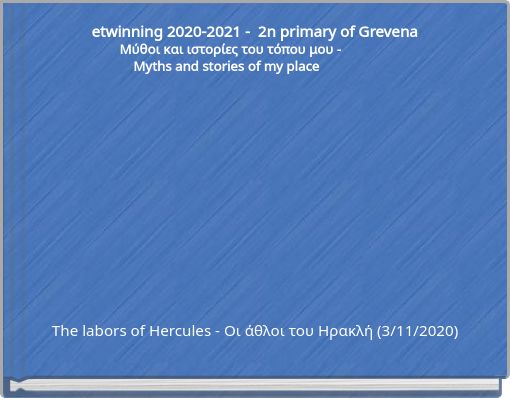 etwinning 2020-2021 - 2n primary of Grevena &nbs