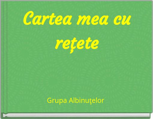 Cartea mea cu reţete