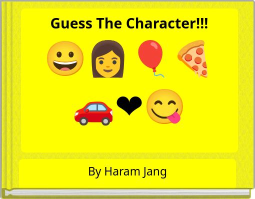 Book Cover for: Guess The Character!!!